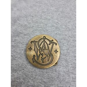 1979 Smith and Wesson Solid Brass Commemorative Belt Buckle